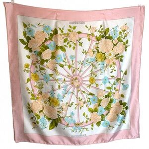 Vintage HERMES for Bergdorf Goodman Romantique Silk Scarf